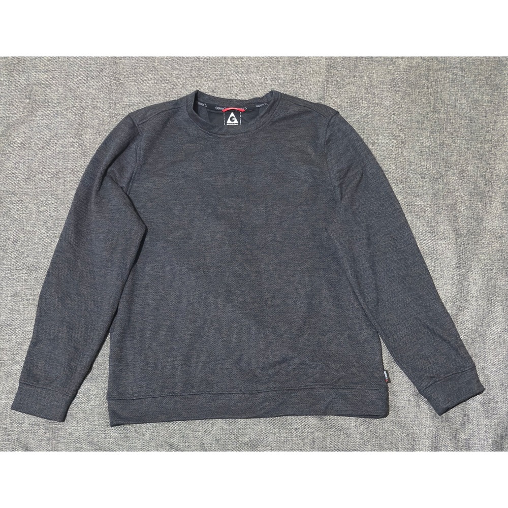 Gerry Mens XL Pullover Sweatshirt Gray Marl Long Sleeve Crew Neck